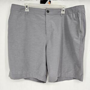 Faherty All Day Shorts Mens 38 Gray Performance Stretch Summer Casual Chino Golf